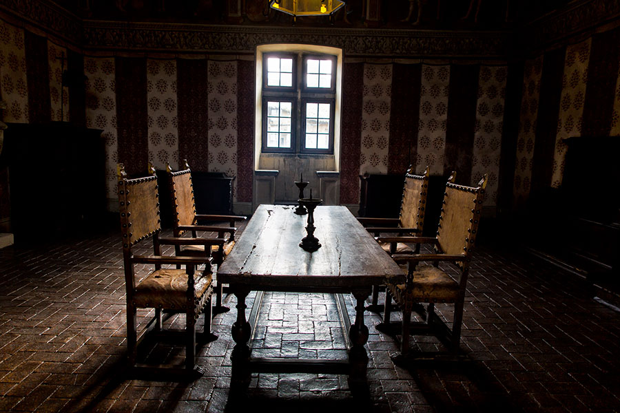 Interior detail Odescalchi castle Italy