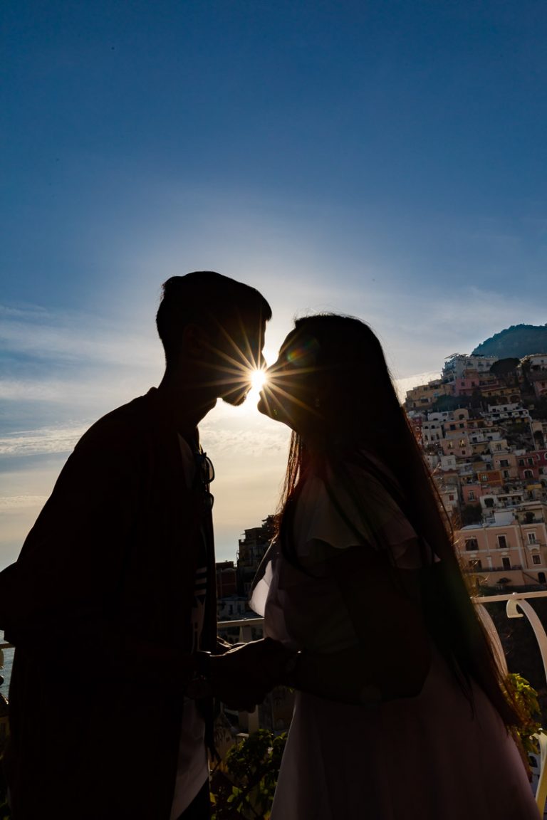 Proposal Engagement in Positano Amalfi Coast Italy