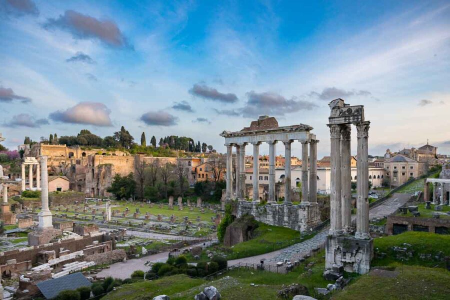 Engagement proposal in Rome Italy