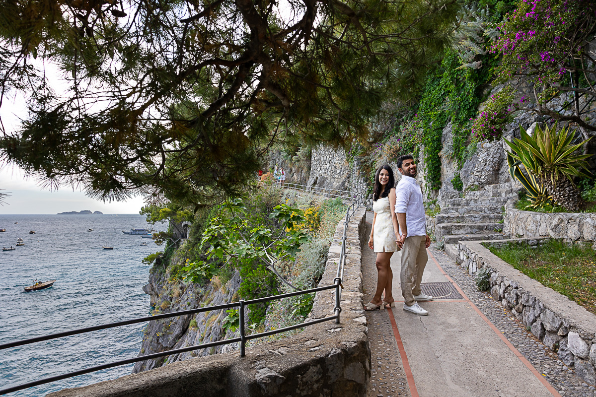 Hillside passageway photography that connects the two beaches