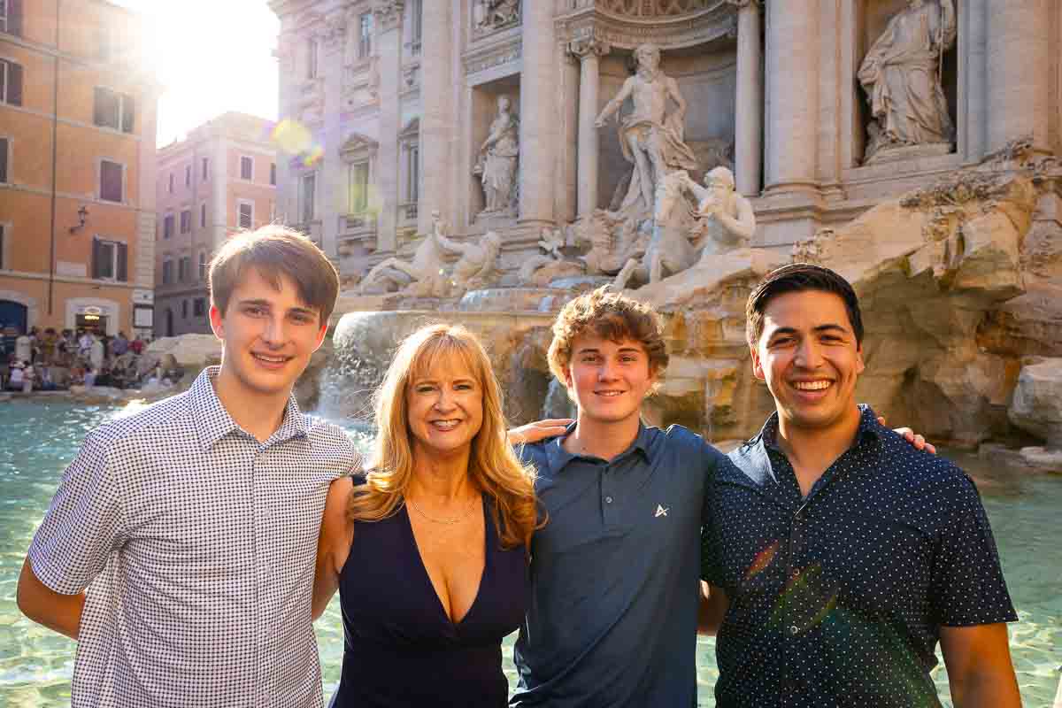 Full family portrait at Trevi