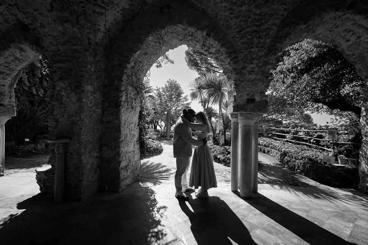 Engagement photo shoot in b&w 