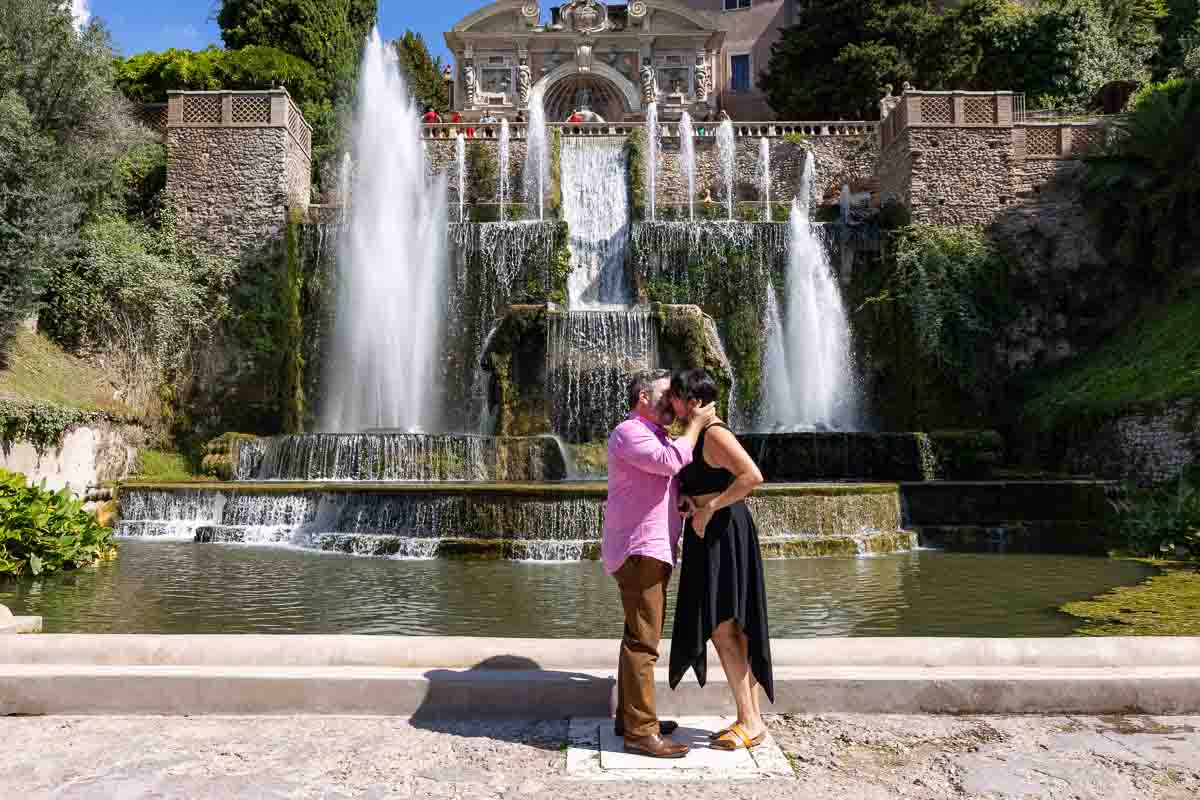 Just engaged in Villa d'Este after a romantic surprise wedding proposal 