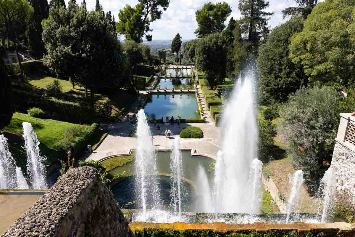 Water fountains in Tivoli's Villa d'Este