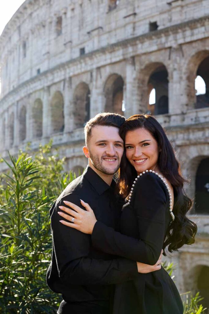 Colosseum photoshoot in Rome Italy during an early morning session with soft golden light