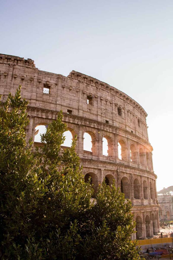 The Roman Colosseum a great location to include for a family outing to visit ancient Rome