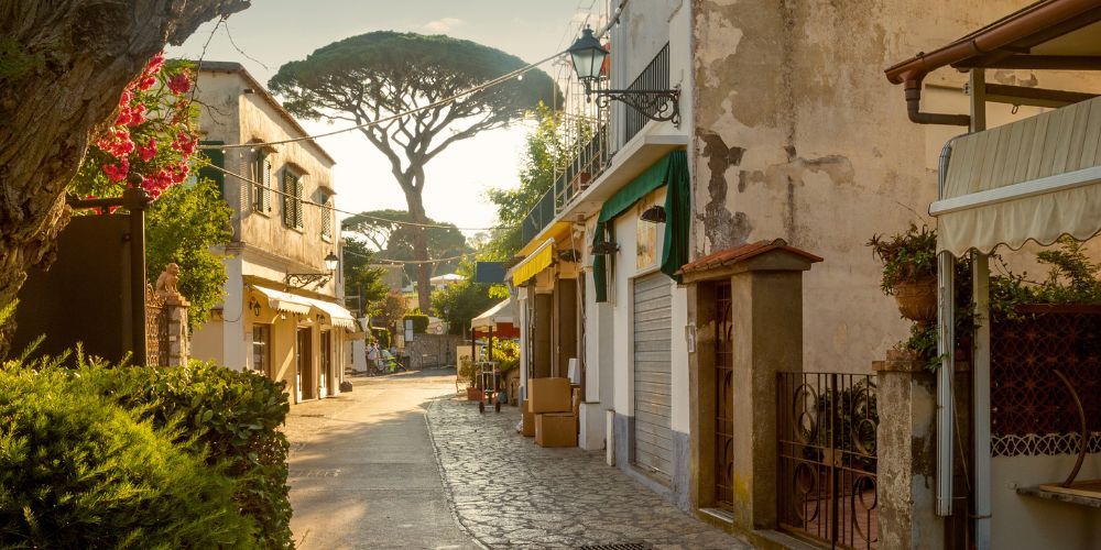 Anacapri town view