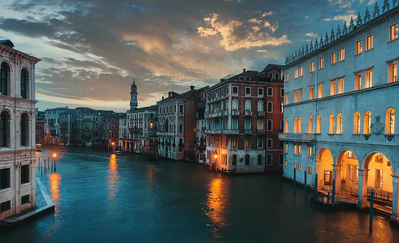 Photo of a Venetian canal taken during a Venice Family Photographer photo session in Italy 